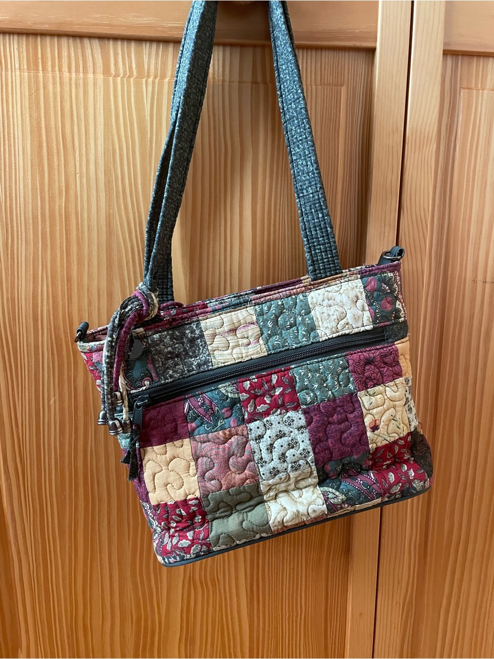 Vintage Quilted Patchwork Shoulder Bag